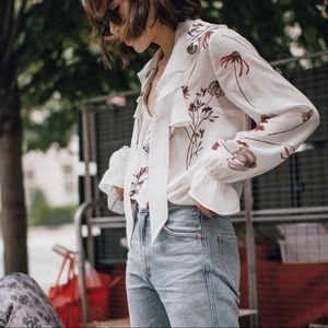 aritzia gazania blouse
